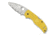 Spyderco Native 5 Salt Lightweight Folding Knife, 2.95in, CPM MagnaCut Stainless Steel, SpyderEdge, Leaf Shape Blade, FRN Yellow Handle, C41SYL5