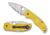 Spyderco Native 5 Salt Lightweight Folding Knife, 2.95in, CPM MagnaCut Stainless Steel, SpyderEdge, Leaf Shape Blade, FRN Yellow Handle, C41SYL5