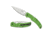 Spyderco Native Chief Salt Lightweight Folding Knife, 4.02in, LC200N, Leaf Blade, FRN Green/Silver Handle, C244SGR