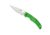 Spyderco Native Chief Salt Lightweight Folding Knife, 4.02in, LC200N, Leaf Blade, FRN Green and Silver Handle, C244PGR