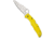 Spyderco Pacific Salt 2 Folding Knife, 3.78in, H-2 Steel, Drop Point Blade, Fully Serrated, FRN Yellow Handle, C91SYL2