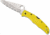 Spyderco Pacific Salt 2 Folding Knife, 3.78in, H1 Steel, Drop Point Blade, Fully Serrated, Yellow FRN Handle, C91SYL2