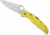 Spyderco Pacific Salt 2 Folding Knife, 3.78in, H1 Steel, Drop Point Blade, Plain Edge, Yellow FRN Handle, C91PYL2