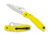 Spyderco Pacific Salt Yellow FRN Handle, H-1 FE Blade Fold Knife C91PYL