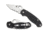 Spyderco Para 3 Folding Knife, 2.95in, CPM S45VN, Satin Finish, Clip Point Blade, Combo Blade, G-10, Black Handle, C223GPS