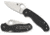 Spyderco Para 3 Lightweight Folding Knife, Plain Blade, Black, C223PBK