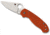 Spyderco Para 3 Lightweight Sprint Run Folding Knife, 2.95in, CPM REX 45, Drop Point Blade, FRN Burnt Orange Handle, C223PBORE