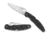 Spyderco Police 4 Lightweight Folding Knife, 4.38in, VG-10, Modified Clip Blade, PlainEdge, FRN Black Handle, C07PBK4