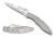 Spyderco Police Model Folding Knife, 4.2in, VG-10, Clip Point, Serrated Blade, Stainless Steel Handle, C07S