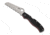 Spyderco Rescue 3 Lightweight Thin Red Line Folding Knife, 3.57in, VG-10 Serrated Sheepsfoot Blade, Black FRN Handle, C14FSBKRD3