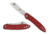 Spyderco Roadie Folding Knife, 2.09in, N690Co, Wharncliffe Blade, Plain Edge, Fiberglass-Reinforced Nylon, Red Handle, C189PRD