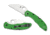 Spyderco Salt 2 Folding Knife, 3.78in, H-1, Drop Point Blade, SpyderEdge, Wave Opener, FRN Green Handle, SPY-C88FSWCGR2