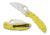 Spyderco Salt 2 Wharncliffe Folding Knife, Lightweight, PlainEdge, Yellow, C88PWCYL2