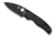 Spyderco Shaman G-10 PlainEdge Folding Knife, Black/Black Blade, C229GPBK