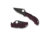 Spyderco Manbug Lightweight Folding Knife, 1.9 in, Micro-Melt PD#1, Leaf Shape, Plainedge, Black Blade, FRN Burgundy Handle, MBBGBKP
