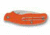 Spyderco Spy-DK Lightweight Folding Knife,2.69in PlainEdge Blade,Orange Handle C179POR