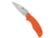 Spyderco Spy-DK Lightweight Folding Knife,2.69in PlainEdge Blade,Orange Handle C179POR