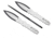 Spyderco SpyderThrowers Set of 3 Throwing Knives Plain Edge Fixed Blade Knives 10in, Black, Medium, TK01MD