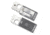 Spyderco Squarehead Lightweight FRN PlainEdge Dog Tag Folding Knife, Gray, C193PGY