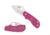 Spyderco Squeak SlipIt Folding Knife, 2in, N690Co, Clip Point Blade, PlainEdge, FRN Pink Handle, C154PPN