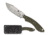Spyderco Stok Bowie Fixed Blade Knife, 2.95in, 8Cr13MoV Steel, Bowie, G10 Handle, FB49GPOD