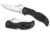 Spyderco Stretch, Black Nishijin Glass Fiber Handle, Damascus Blade C90GFPD