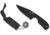 Spyderco Black Blade Subway Bowie Knife, 2.80in, LC200N, Black Ceramic Plain Blade, Black FRN Handle, FB48PBBK