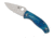 Spyderco Tenacious Folding Knife, 3.35 in, D2, Blue, Titanium, Satin, C122TIBLD2P