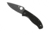 Spyderco Tenacious Folding Knife, 3.39 in, Black Plain Blade, Black G-10 Handle, C122GBBKP