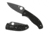 Spyderco Tenacious Folding Knife, 3.39 in, Black Plain Blade, Black G-10 Handle, C122GBBKP