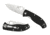 Spyderco Tenacious Folding Knife, 3.39 in, Silver Plain Blade, Black G-10 Handle, C122GP