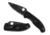 Spyderco Tenacious Lightweight Black Blade Folding Knife, 3.39 in, 8Cr13MoV, Clip Point, FRN Black, C122PBBK