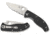 Spyderco Tenacious Lightweight CombinationEdge Folding Knife, 3.39 in, 8Cr13MoV, Clip Point Blade, FRN Black Handle, C122PSBK