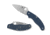 Spyderco UK Penknife Folding Knife, 2.95in, CPM SPY27, Leaf Blade, G10 Blue Handle, C94GPCBL