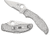 Spyderco UpTern Lock Back Folding Knife, 2.82in, 8Cr13MoV, Plain Drop Point Blade, Stainless Steel Handle, C261P