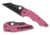 Spyderco YoJumbo Folding Knives, 3.98in, CPM S30V, G-10, Black DLC, Pink, 716104018543