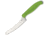 Spyderco Z-Cut Kitchen Knife, 4.25 satin finish CTS-BD1 stainless blunt tip bla, Green polypropylene handle, K13PGN