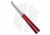 Squid Industries Krake Raken V3 Butterfly Folding Knife, 4.50in, AEB-L Steel, Tanto Blade, Aluminum, Red Handle, Standard, Red/Silver, 10.125 inch, BHQ-103092