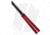 Squid Industries Krake Raken V3 Butterfly Folding Knife, 4.50in, AEB-L Steel, Tanto Blade, Aluminum, Red Handle, Red/Black, 10.125 inch, BHQ-103498