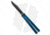 Squid Industries Krake Raken V3 Butterfly Folding Knife, 4.50in, AEB-L Steel, Clip Point Blade, Aluminum, Blue Handle, Blue/Black, 10.125 inch, BHQ-115306