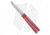 Squid Industries Krake Raken V3 Butterfly Folding Knife, 4.50in, AEB-L Steel, Clip Point Blade, Aluminum, Red Handle, Dual-Tone, Red/Silver, 10.125 inch, BHQ-136328