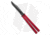 Squid Industries Krake Raken V3 Butterfly Folding Knife, 4.50in, AEB-L Steel, Clip Point Blade, Aluminum, Red Handle, Red/Black, 10.125 inch, BHQ-136330