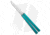 Squid Industries Krake Raken V3 Butterfly Folding Knife, 4.50in, AEB-L Steel, Clip Point Blade, Aluminum, Teal Handle, Teal/Silver, 10.125 inch, BHQ-139552