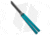 Squid Industries Krake Raken V3 Butterfly Folding Knife, 4.50in, AEB-L Steel, Tanto Blade, Aluminum, Teal Handle, Teal/Black, 10.125 inch, BHQ-139556