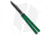 Squid Industries Krake Raken V3 Butterfly Folding Knife, 4.50in, AEB-L Steel, Clip Point Blade, Aluminum, Green Handle, Green/Black, 10.125 inch, BHQ-179156