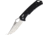 SRM Knives 9202 Ambi Lock Folding Knife, 3.5 satin finish D2 tool steel blade, Black G10 handle, 9202