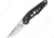 SRM Knives 9225 Ambi Lock Folding Knife, 3.25 bead blast finish D2 tool steel blade, Black G10 handle with carbon fiber onlay, 9225-KB