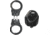Stallion Leather Quick Release Oversized Handcuff Holder, Black - OASP-3-B2