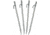 Stansport 12 Steel Tent Stakes - 4 Pack, Stainless, 12L x 0.75W x 0.5H, 812-4