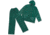 Stansport PVC Rainsuit - PVC Back - Green - L 2017-G-L